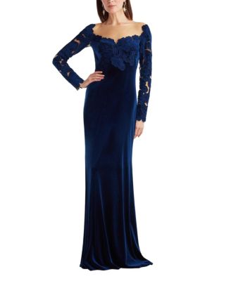  Rhyne Embroidered Velvet Gown