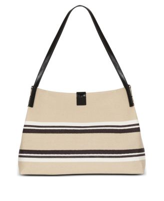  Medium Release Shopper Bag in Canvas and Calfskin