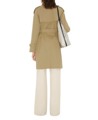 Mid-length Check Collar Castleford Trench Coat