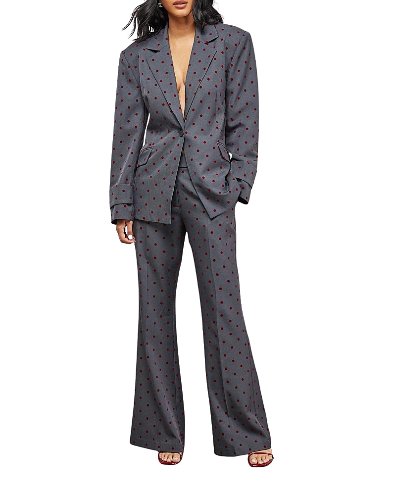 Warehouse Velvet Spot Blazer