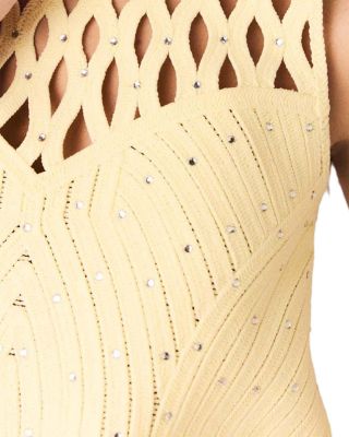 Crocheted Rhinestone Top