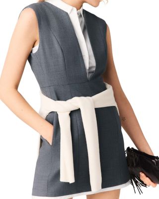 Layered Effect Tailored Dress