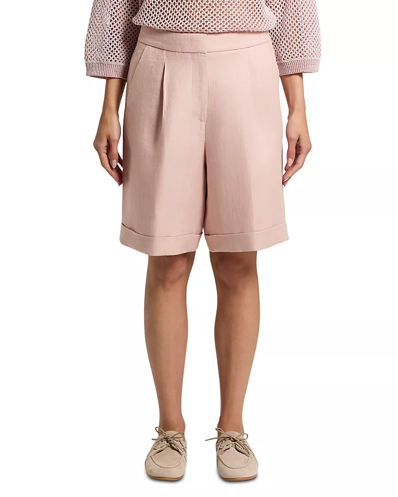 Peserico Linen Bermuda Shorts