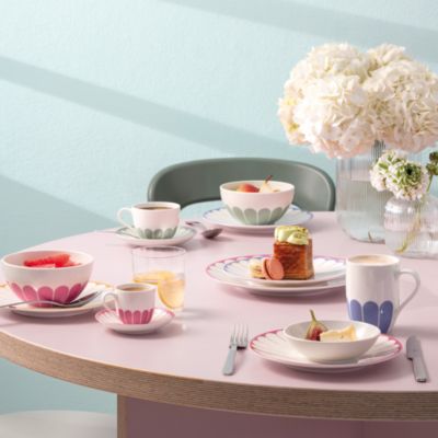 Fleur Cassis Espresso Cup Saucer