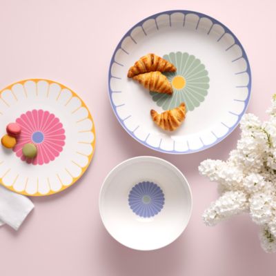 Fleur Couleur Round Vegetable/Salad Bowl