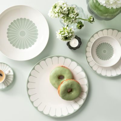 Fleur Vert Salad Plate