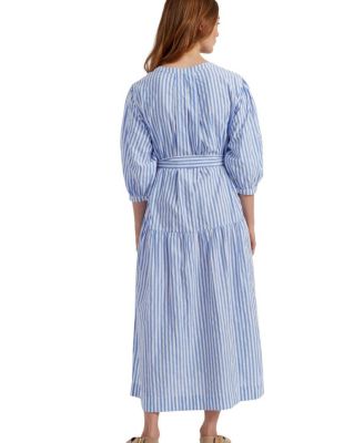  Women s Cotton Oxford Stripe Dress