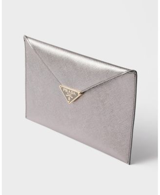 Saffiano Leather Envelope Clutch