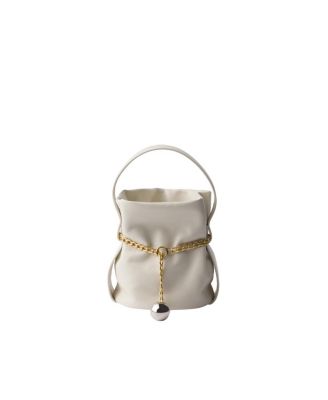 Petit Sac Noir Mini Nappa Leather Bucket Bag