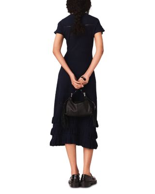 Ruliana Textured Pointelle Midi Dress