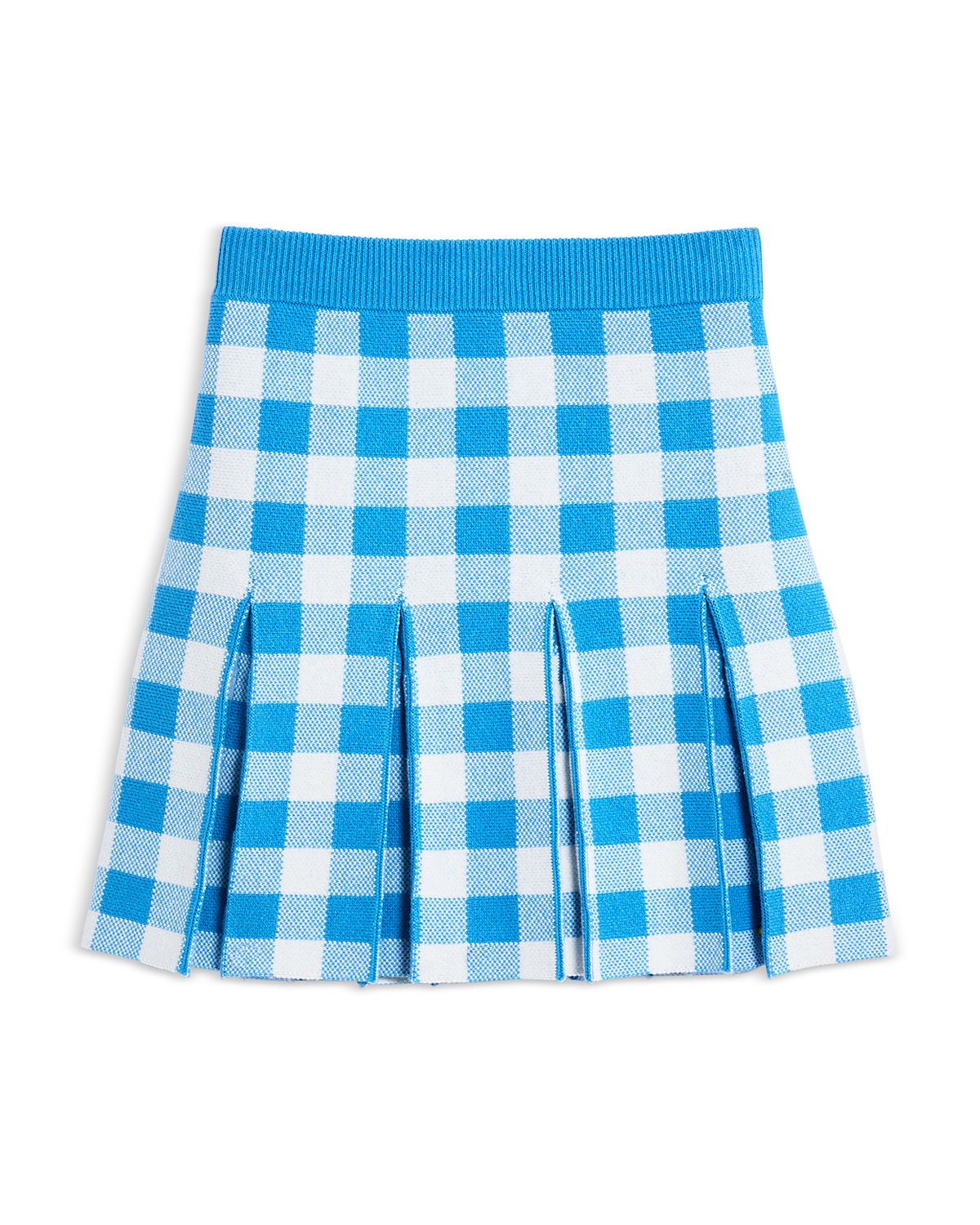 Aqua x Lisa Says Gah Girls' Gingham Pleated Skirt, Little Kid, Big Kid - Exclusive