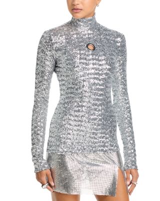 Haut Sequined Top
