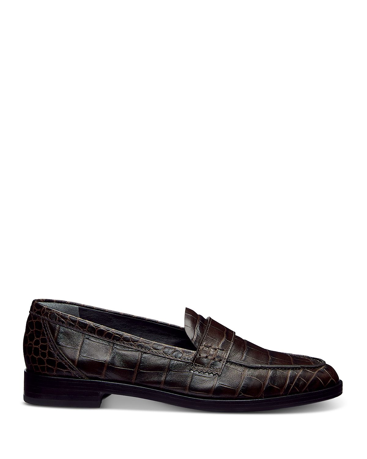 Reformation Women's Kaylee Croc Embossed Leather Loafers