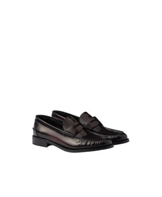  Women's Brushed Leather Loafers