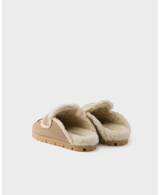 Women's Suede and Shearling Mules