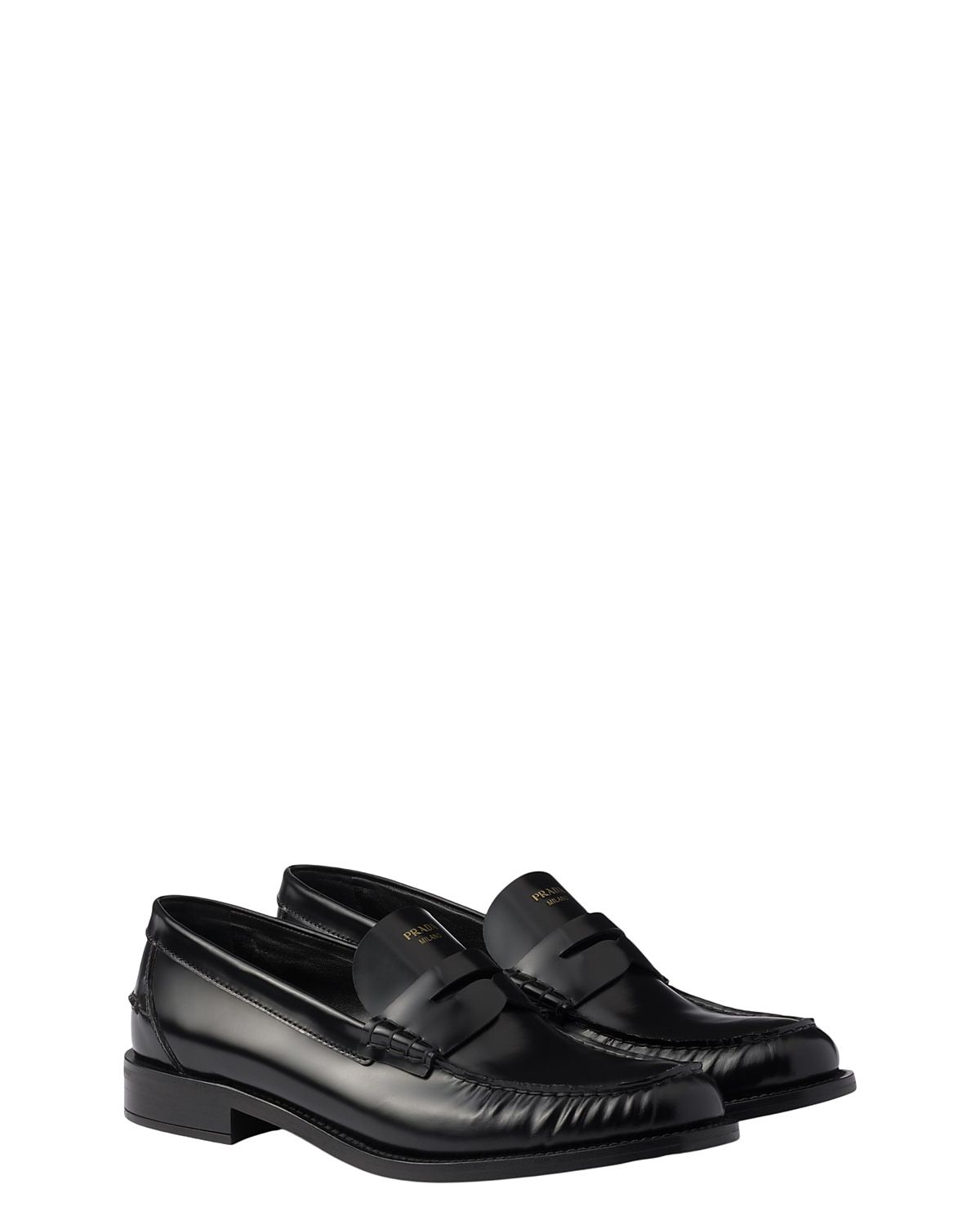 Prada Women's Brushed Leather Loafers
