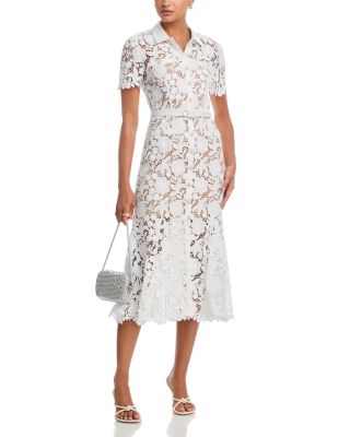Lace Collared Midi Dress