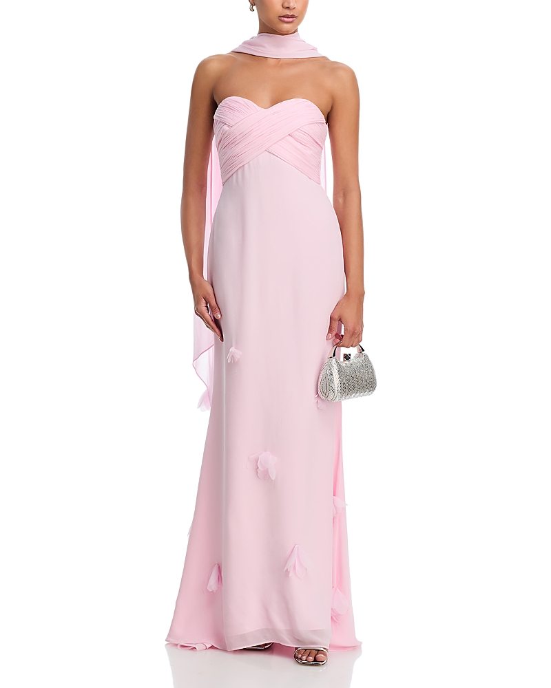 Self-Portrait Georgette Scarf Maxi Dress