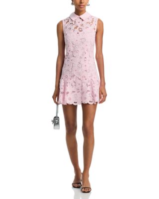 Lace Collared Mini Dress