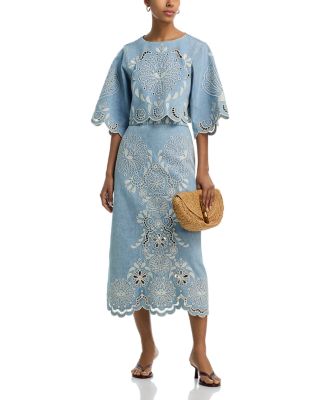 Denim Richelieux Midi Ski