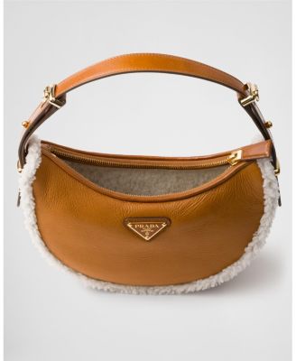 Arque Small Shearling Shoulder Bag