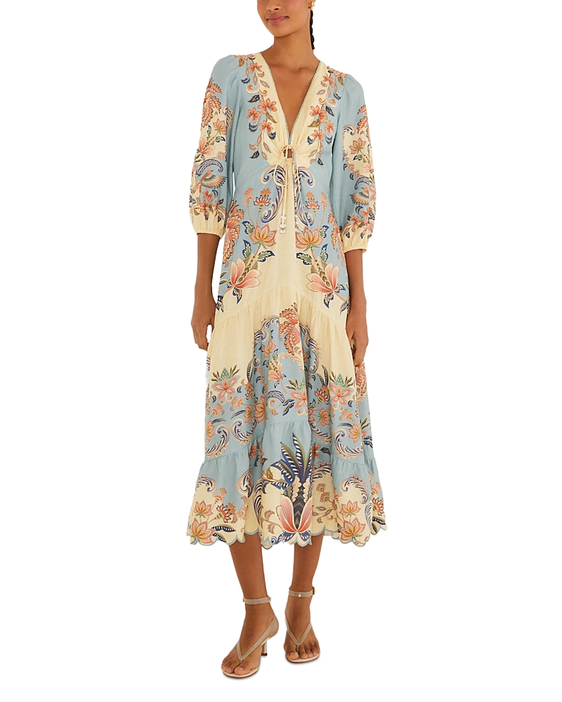 Farm Rio Boho Beauty Midi Dress Farm Rio Boho Beauty Midi Dress