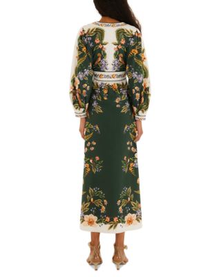 Nature Green Linen Maxi Dress