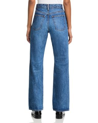 Rosebowl High Rise Straight Jeans in Port