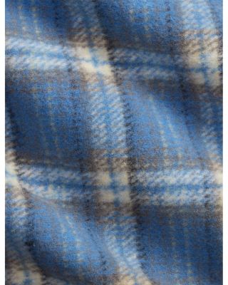 Plaid Felted Wool Overshirt
