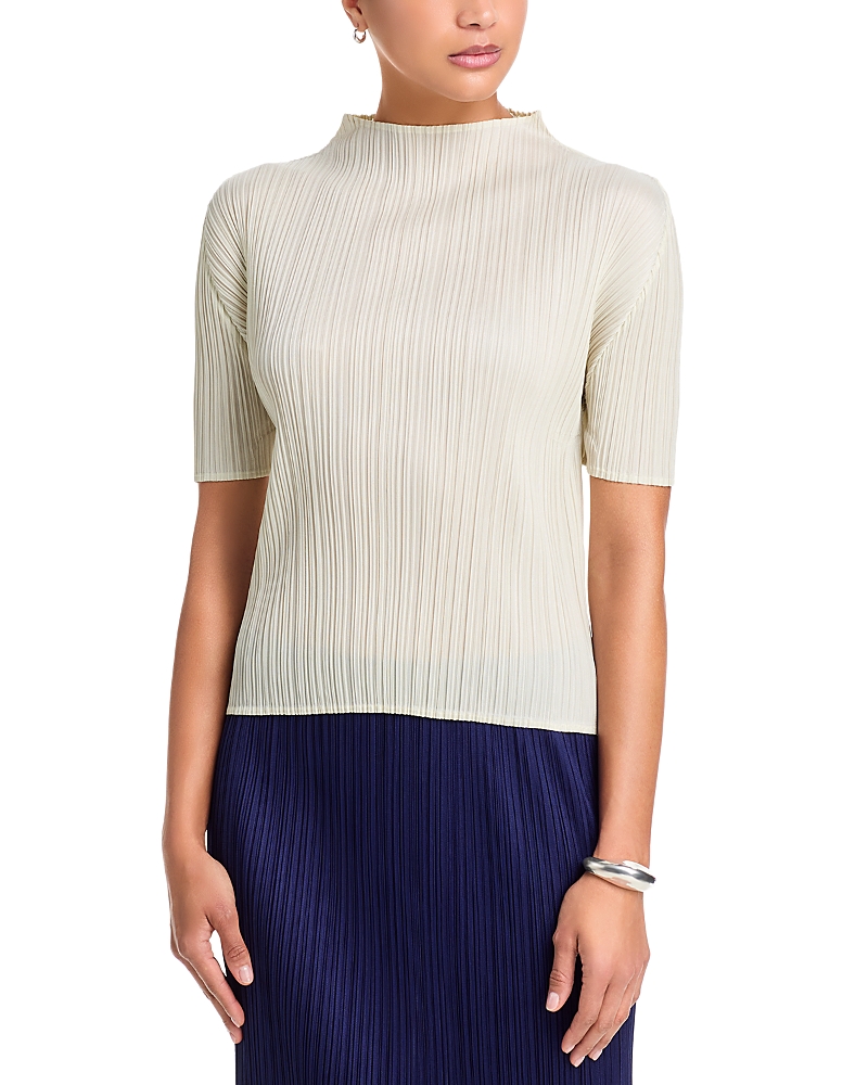 Pleats Please Issey Miyake Monthly Colors May Funnel Neck Top
