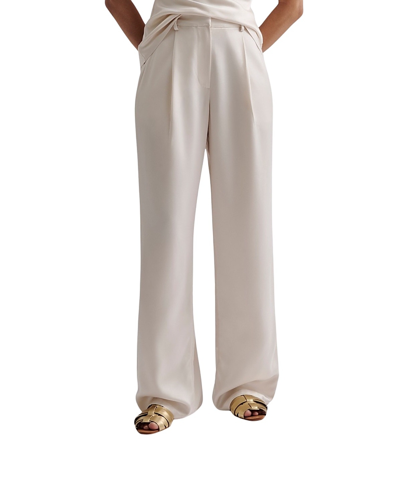Malina Sarah Elastic Waist Satin Pants