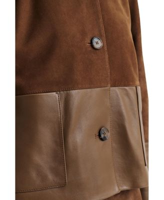 Marcie Suede Leather Cropped Jacket