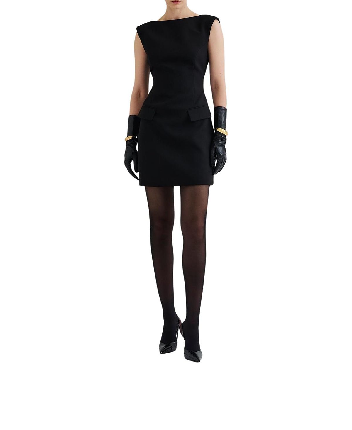 Malina Adelina High Neck Mini Dress