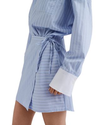Portea Wrapped Long Sleeve Shirt Dress