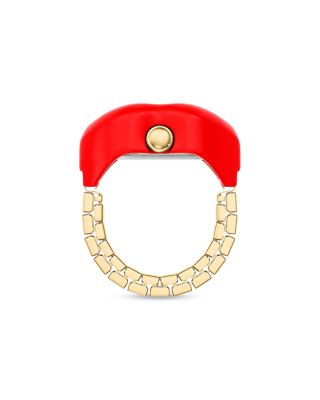 Red Lips Watch Ring, 23mm x 6mm