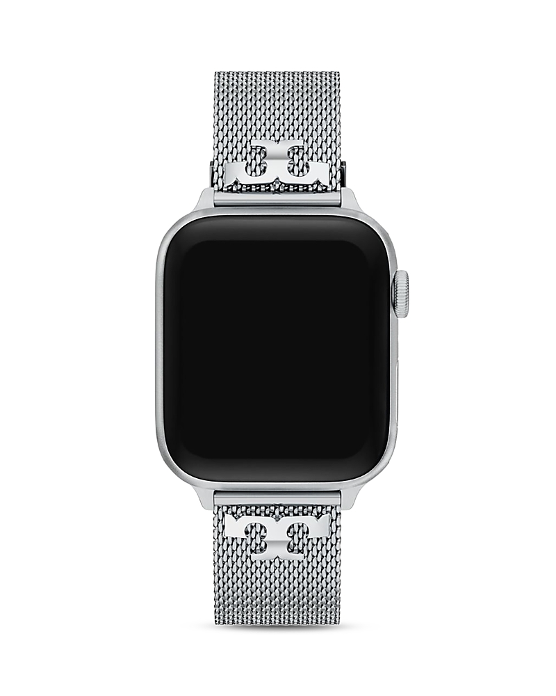 Tory Burch Kira Stainless Steel Mesh Band for Apple Watch, 38/40/41/42mm and 42/44/45/46/49mm