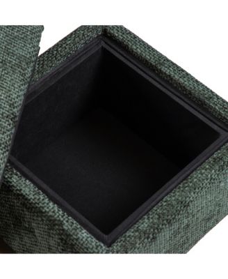  Lyra Chenille Cube Storage Ottoman