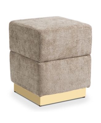  Lyra Chenille Cube Storage Ottoman