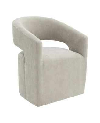 Furniture Of America Orion Modern Upholstered Accent Chair With Casters In Brown