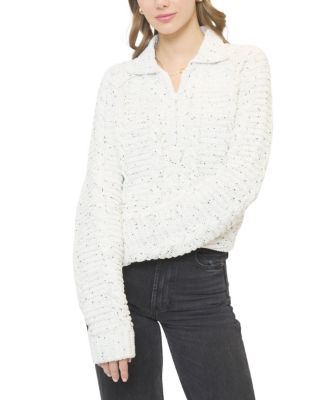 Women's Tasha Cable Chenille Half Zip Sweater