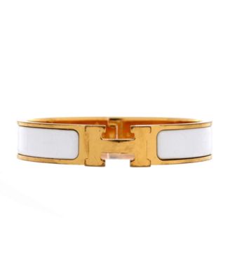 Narrow Clic H Bracelet Enamel