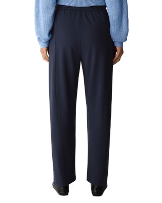 Stretch Jersey Straight Ankle Pants