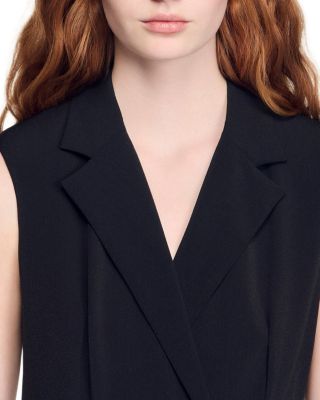 Tailored Collar Midi Dress