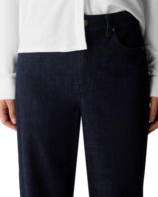 Cotton Stretch Denim Ankle Lantern Pants