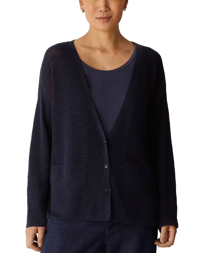 Eileen Fisher V Neck Cardigan Sweater
