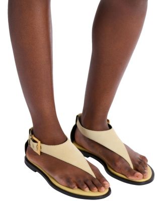  Women's Anthem Flat Toe-Post Sandals in Suede
