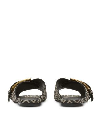 Women's Flat Monogram Jacquard Anthem Sandals