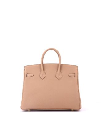 Birkin 25 Handbag Brown Togo with Gold Hardware