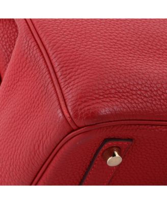 Birkin 30 Handbag Red Togo with Gold Hardware