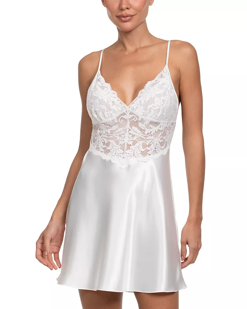 In Bloom by Jonquil Satin Lace Chemise